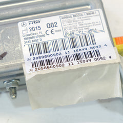 2058600902 DISPOSITIVO AIRBAG POSTERIORE DX MERCEDES CLASSE C W205 12S