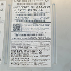 MODULO UNITA SISTEMA RADIO NAVIGATORE MERCEDES CLASSE C W205 10S