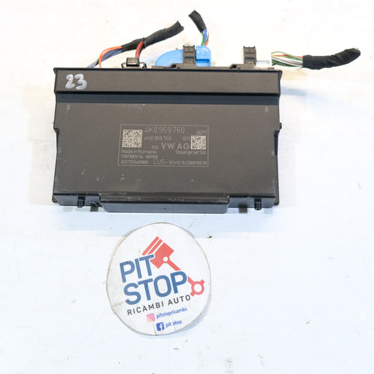 4K0959760 CENTRALINA MODULO CONTROLLO SEDILE AUDI A6 C8 2019> 10S
