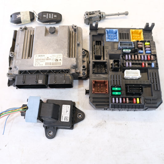 9823724980 0281033732 KIT CENTRALINA MOTORE PEUGEOT 3008 1.6 HDI 2017 BX60