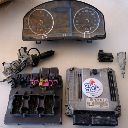 03l906022rp 0281016156 KIT CENTRALINA MOTORE ECU TIGUAN 2.0 TDI 4X4 AUT BX51