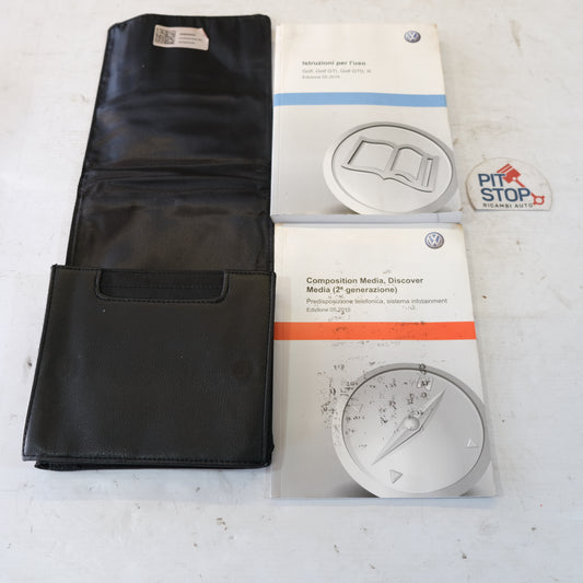 CUSTODIA LIBRETTO USO E MANUTENZIONE VW GOLF 7 12G