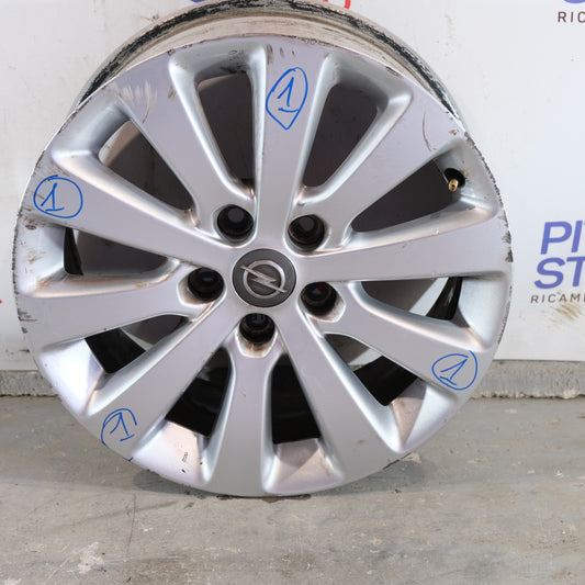 13276347 R17 17 POLLICI 5 FORI 7JX17 ET44 CERCHIO IN LEGA OPEL ASTRA J BX511