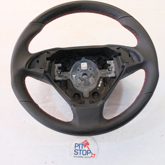 VOLANTE STERZO ALFA ROMEO GIULIETTA 2009/2016 CUCITURE ROSSE  12G