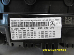 a2059001018 instrument cluster mercedes c class w205 220 cdi 2016