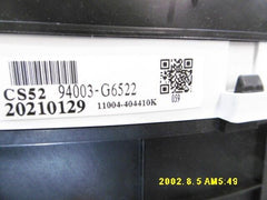 94003-g6522 instrument cluster dial kia picanto 2020 bx51