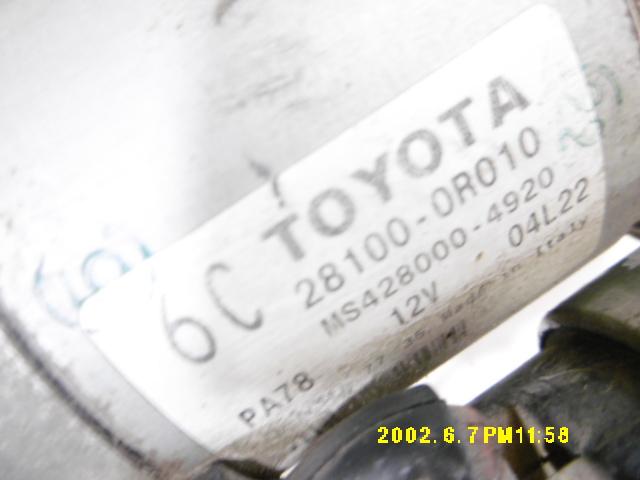 Motorino d' avviamento - Toyota Rav4 4è Serie - Pit Stop Ricambi Auto