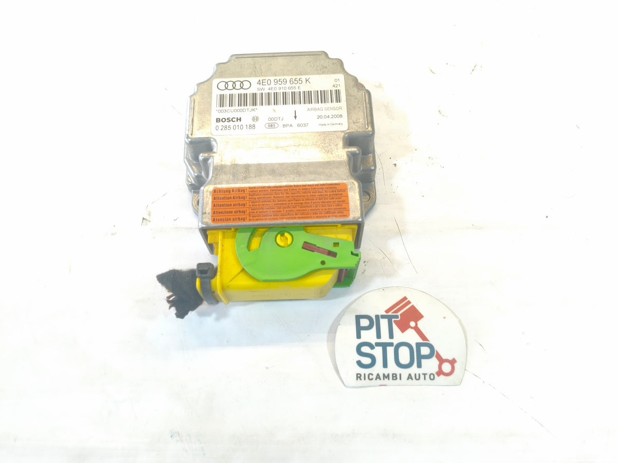 4E0959655K CENTRALINA AIRBAG AUDI A8 D3 4E2 4E8 2002-2010 12S