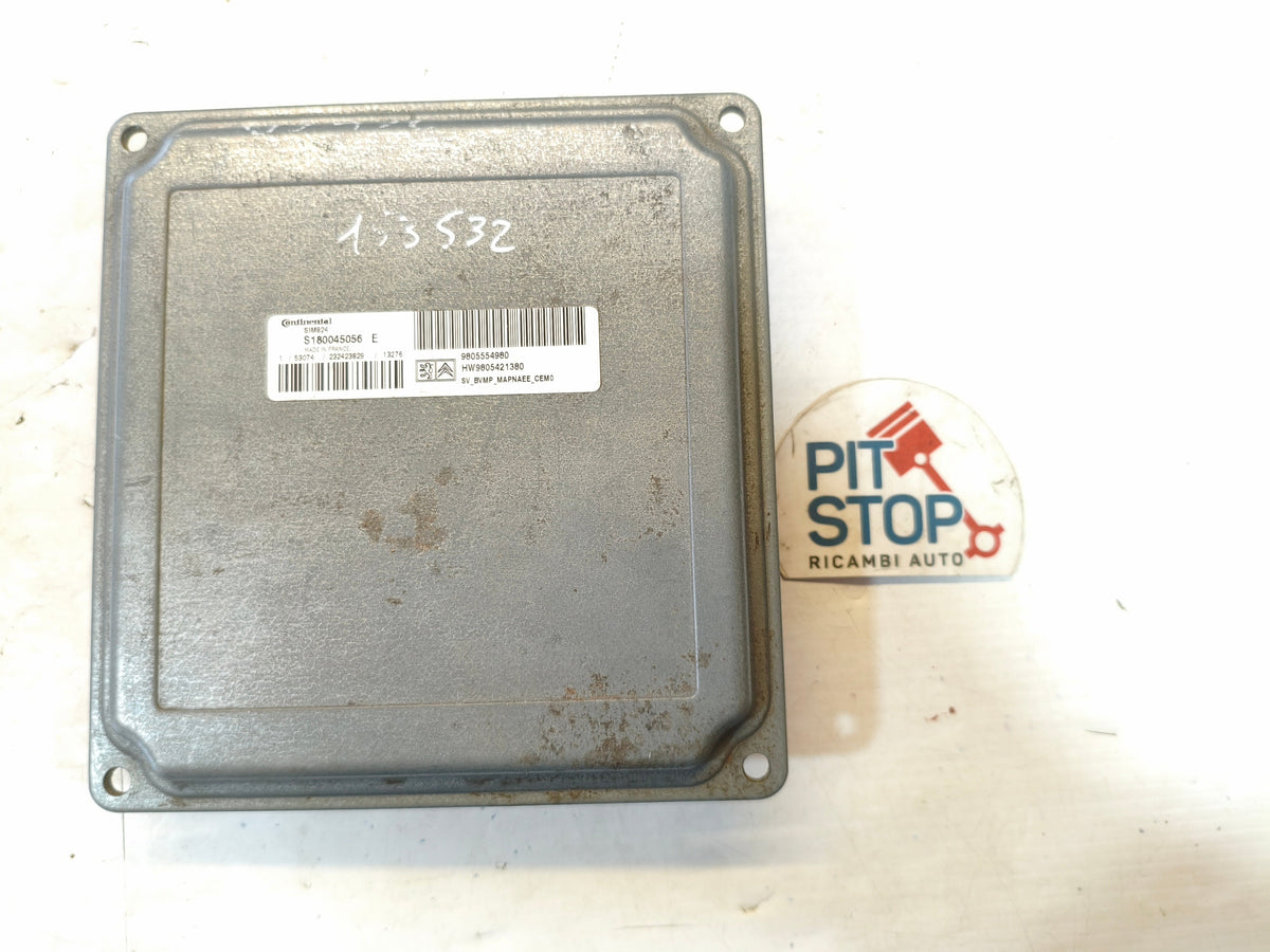9805421380 CENTRALINA MOTORE ECU CONTINENTAL CITROEN C3 1.4 HDI 2009-2015 12S