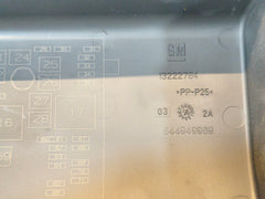 13222784 COPERCHIO SCATOLA FUSIBILI OPEL INSIGNA 2008-2017 12S