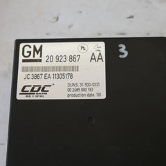 20923867 CENTRALINA SOSPENSIONI AMMORTIZZATORI OPEL Insignia 2.0 08>17 10S