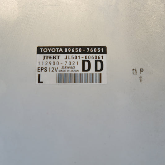 89650-76051 CENTRALINA PIANTONE STERZO LEXUS CT 200H CT200H 2014 12G