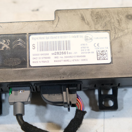 9828266180 CENTRALINA BLUETOOTH TELEFONO CITROEN PEUGEOT 208 2008 C4 308 12S