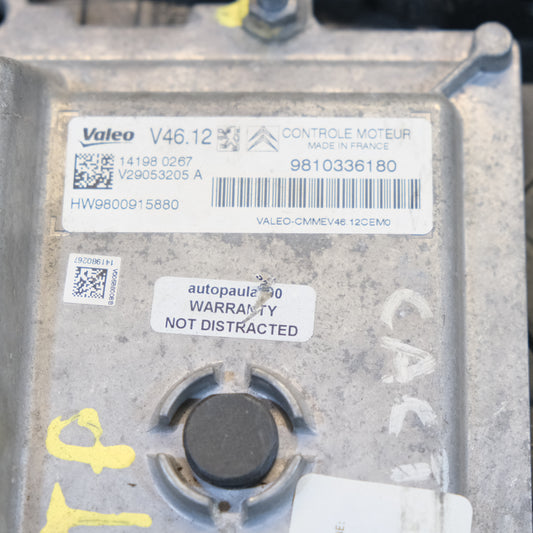 9810336180 CENTRALINA MOTORE ECU CITROEN C4 CACTUS 1.2 BENZINA 2015 12S