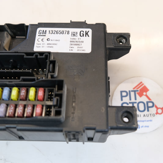 CENTRALINA SCATOLA PORTAFUSIBILI BODY OPEL CORSA D 1.3 cdti 2008 13265078