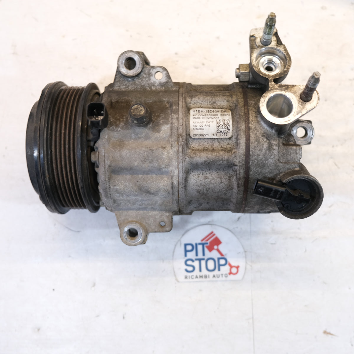 H1BH-19D629-DA COMPRESSORE CLIMATIZZATORE CLIMA A/C FORD ECOSPORT FIESTA 1.1 B