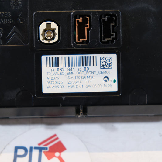9808284180 DISPLAY MULTIFUNZIONE "GRAFFIATO" PEUGEOT 308 2013> 12S
