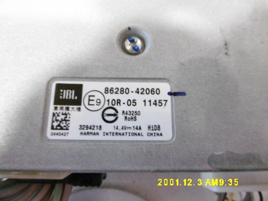 89571-12010 JBL CAR RADIO AMPLIFIER TOYOTA Rav4 2018 1108626