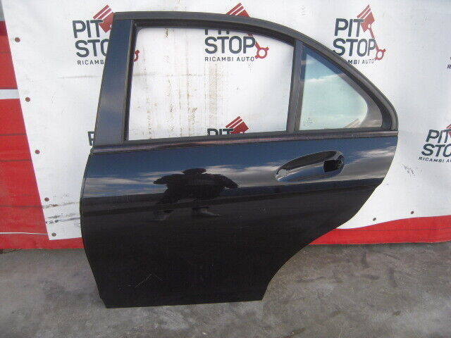 rear left door mercedes c class w204 sedan 2007 black